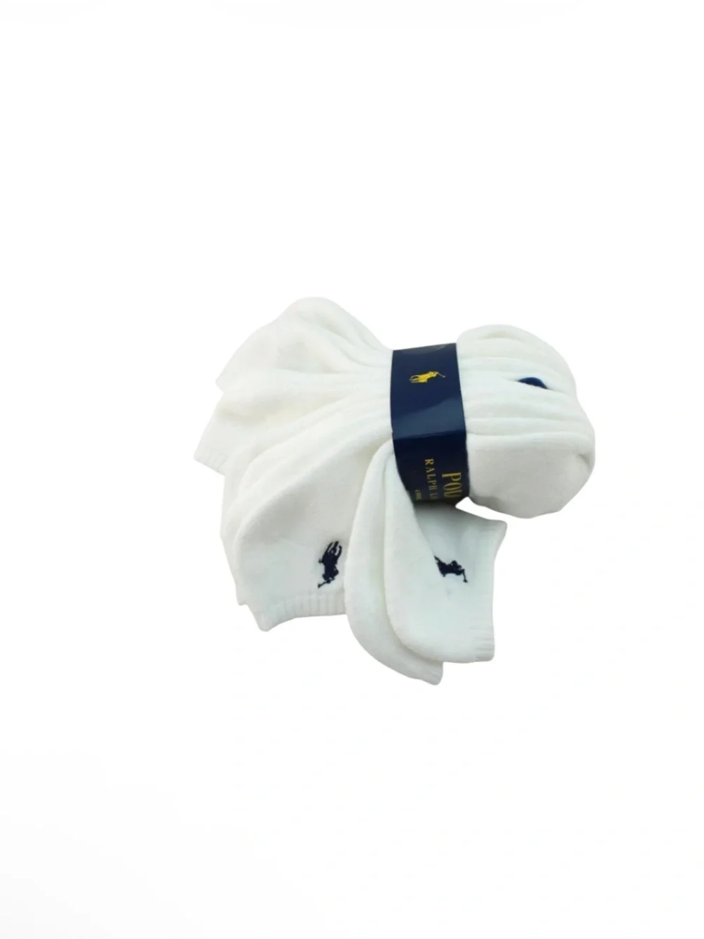 Polo by Ralph Lauren White Low-Cut Athletic No-Show Socks - 6 Pack